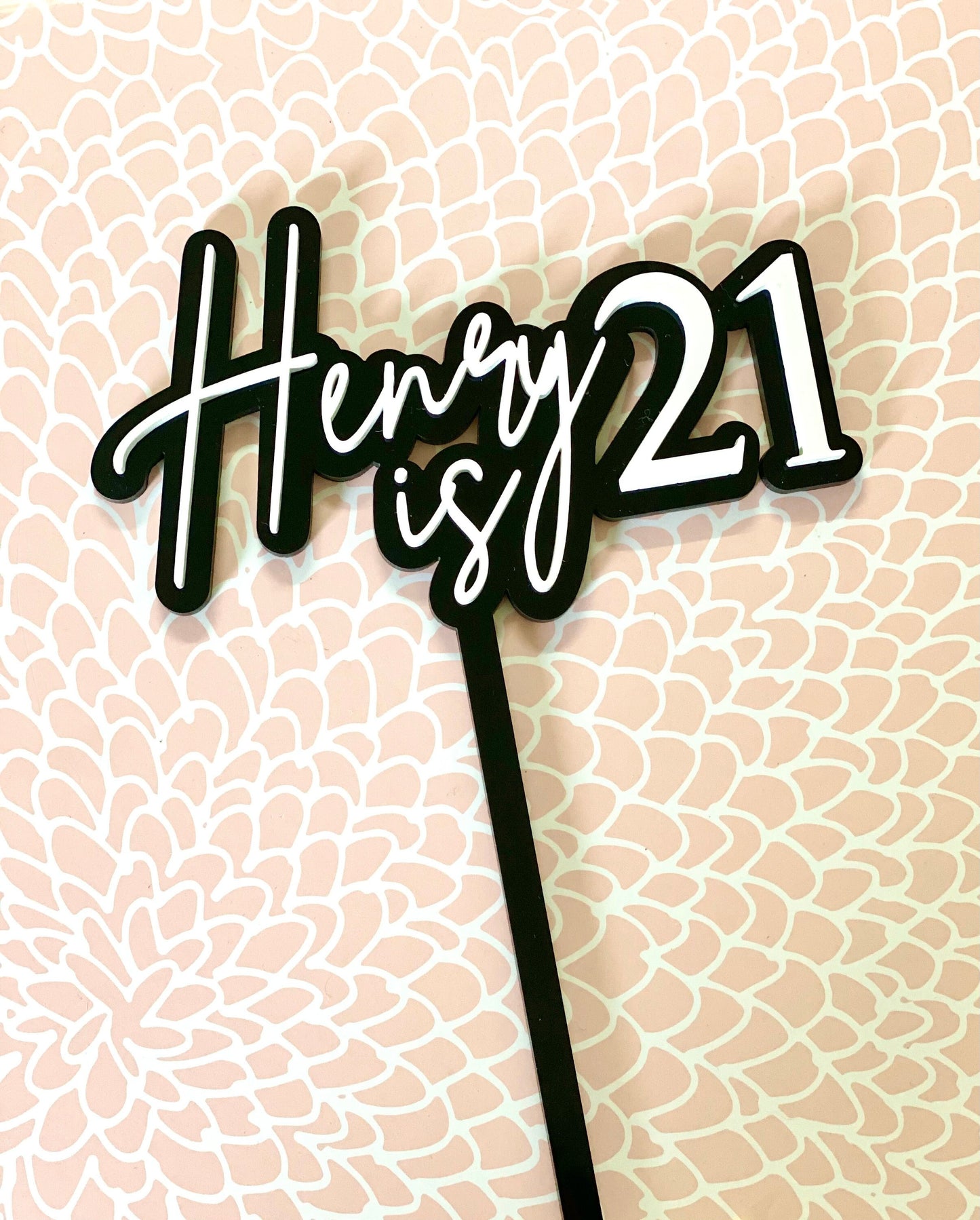 personalised Cake Topper - Name Cake Topper - Birthday Cake Topper - Age cake topper