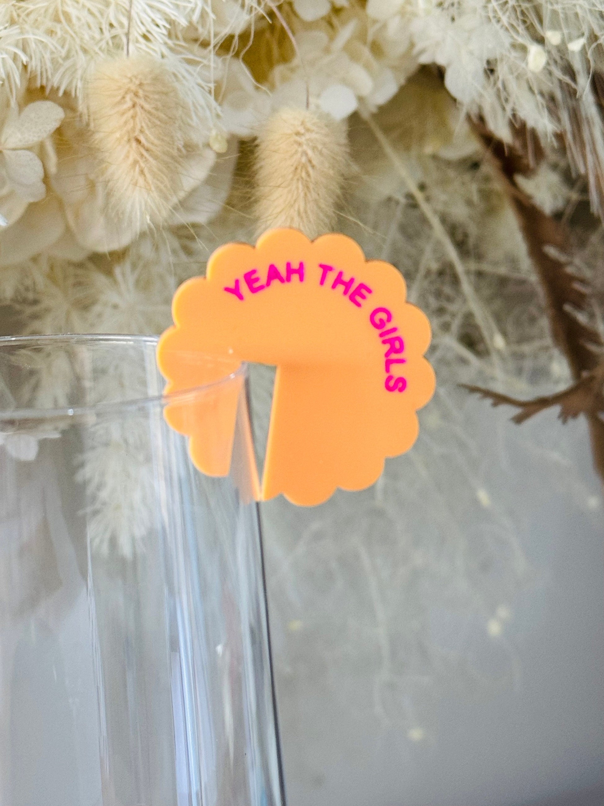 Galentines drink tags - wavy drink tags