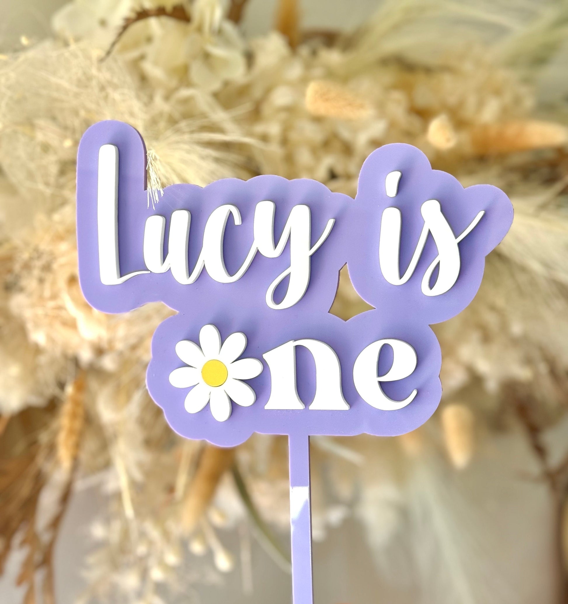 Daisy cake topper - 1st birthday cake topper - Birthday Cake Topper