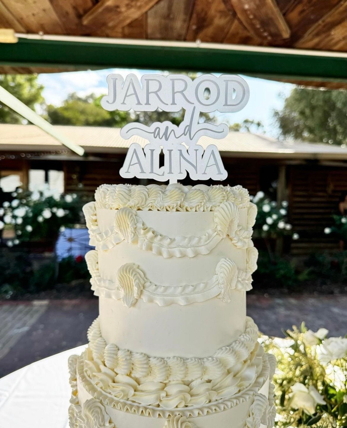 Wedding cake topper | modern wedding cake topper