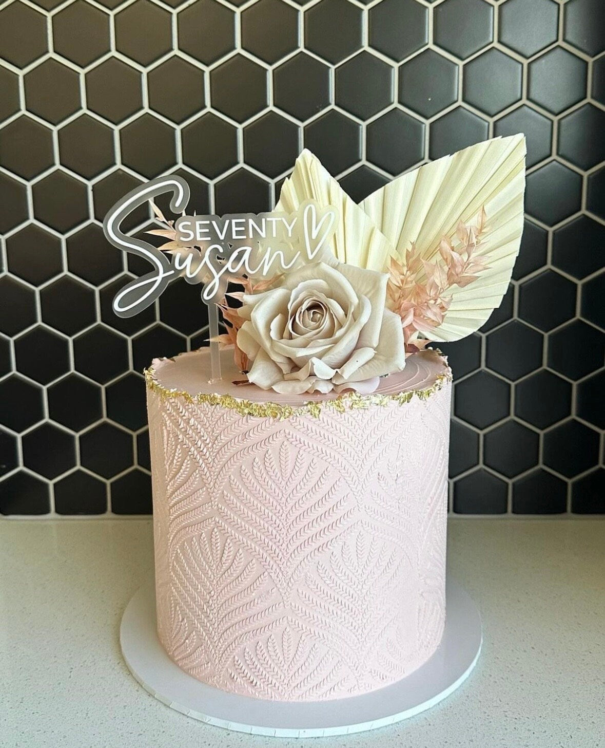 Personalised cake topper | age cake topper | modern cake topper