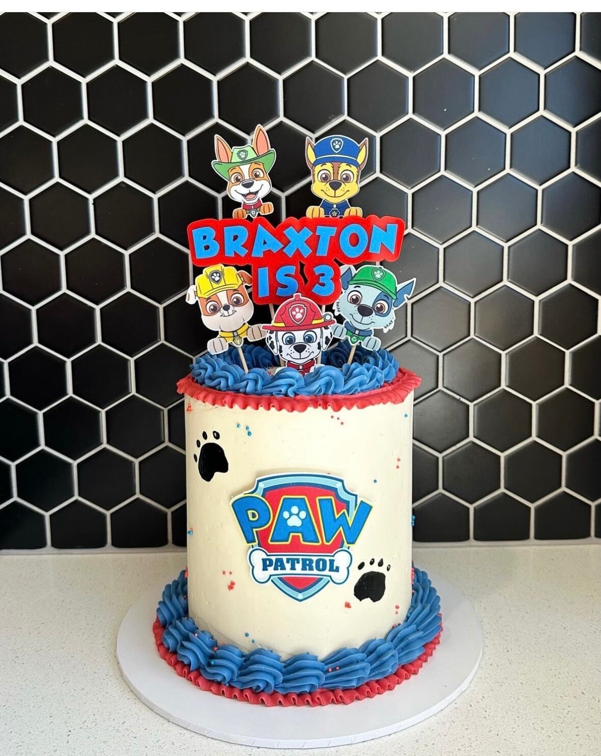 Kids cake topper | personalised cake topper | kids name and age topper