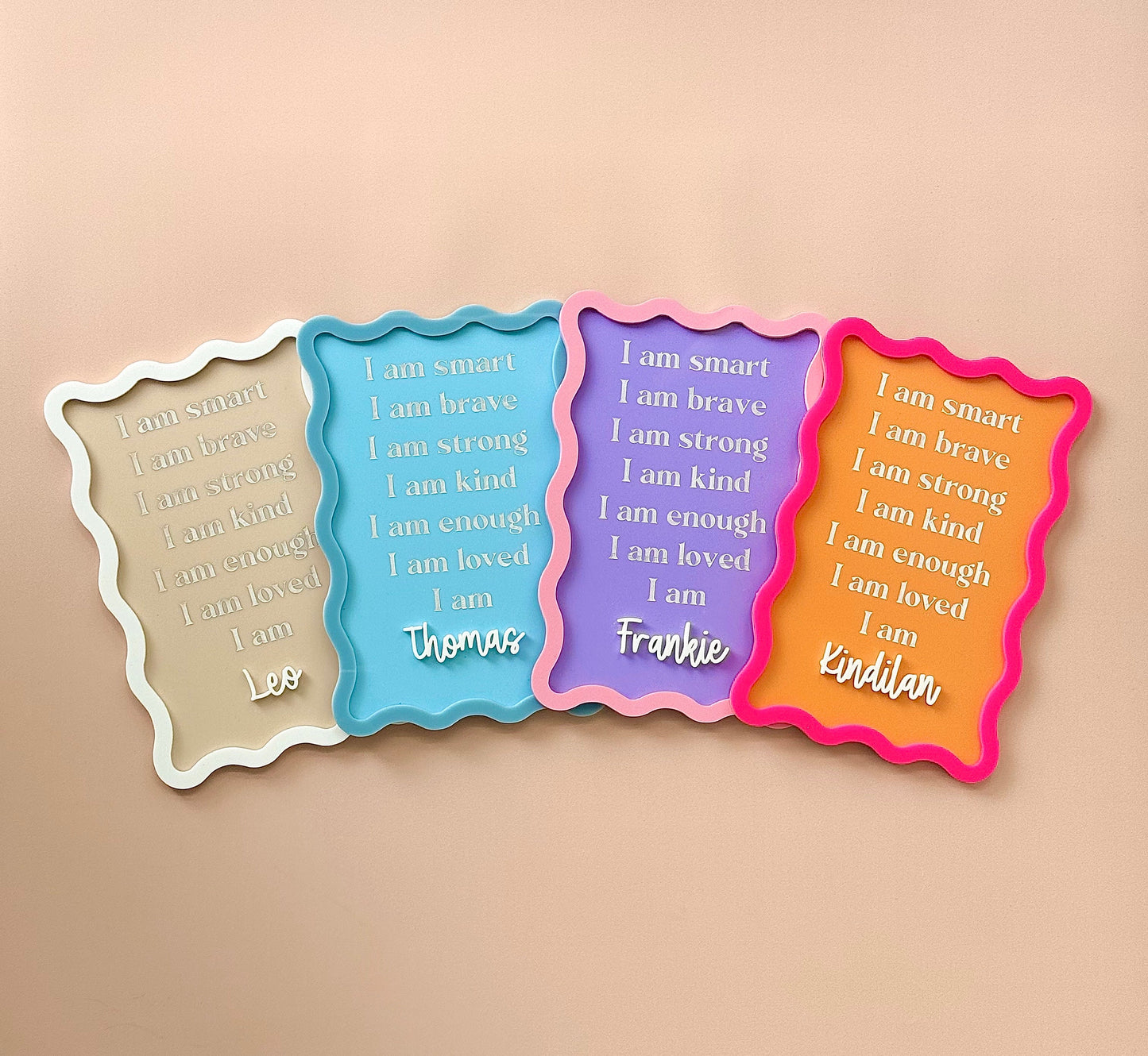Kids positive affirmation sign | kids bedroom decor | I am enough sign
