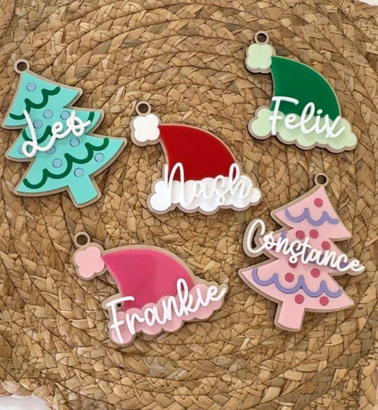 Personalised Christmas ornament | Personalised Christmas tag | Christmas gift tag