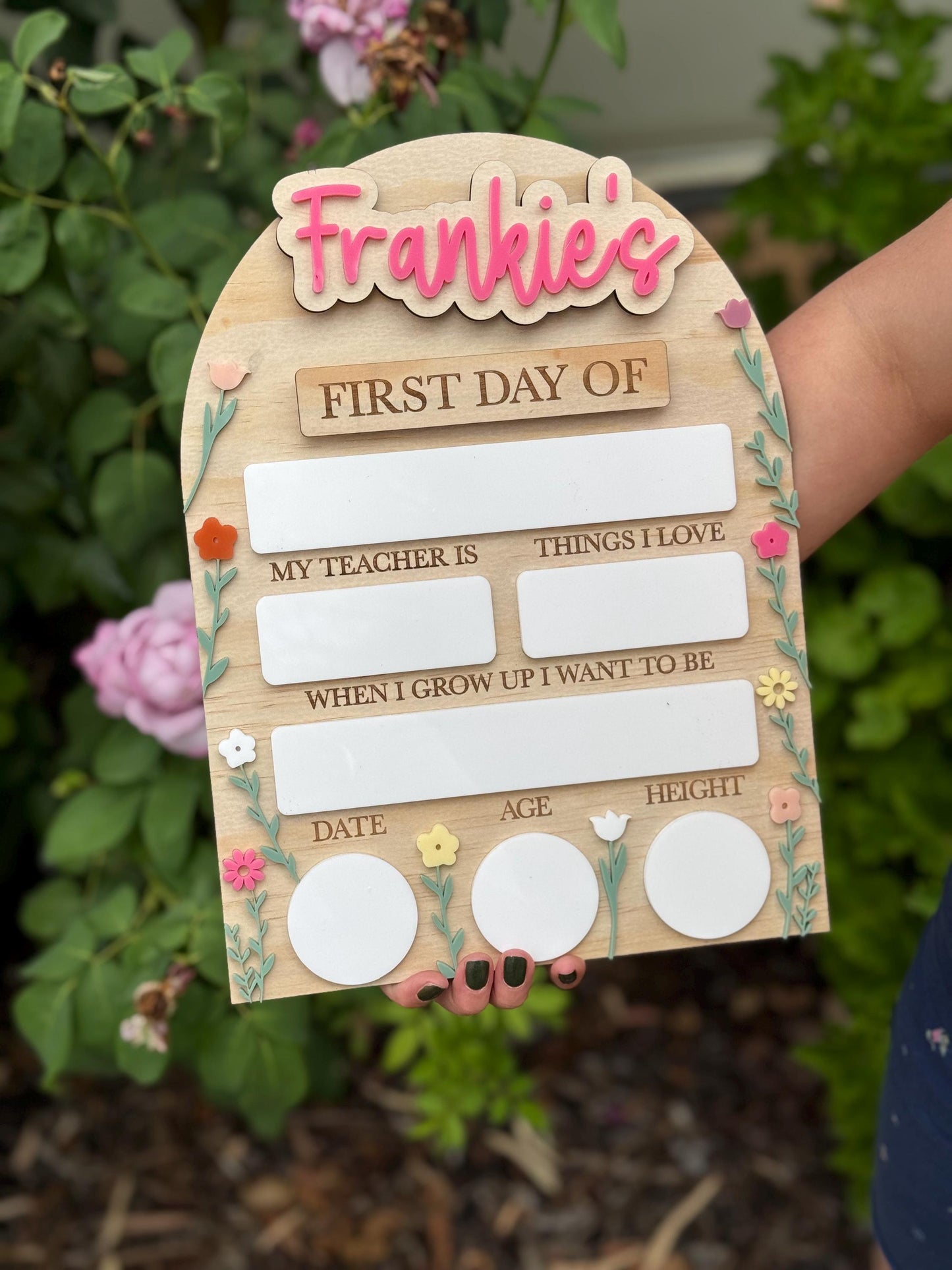 First day of school board | last day of school board | Interchangeable first day board