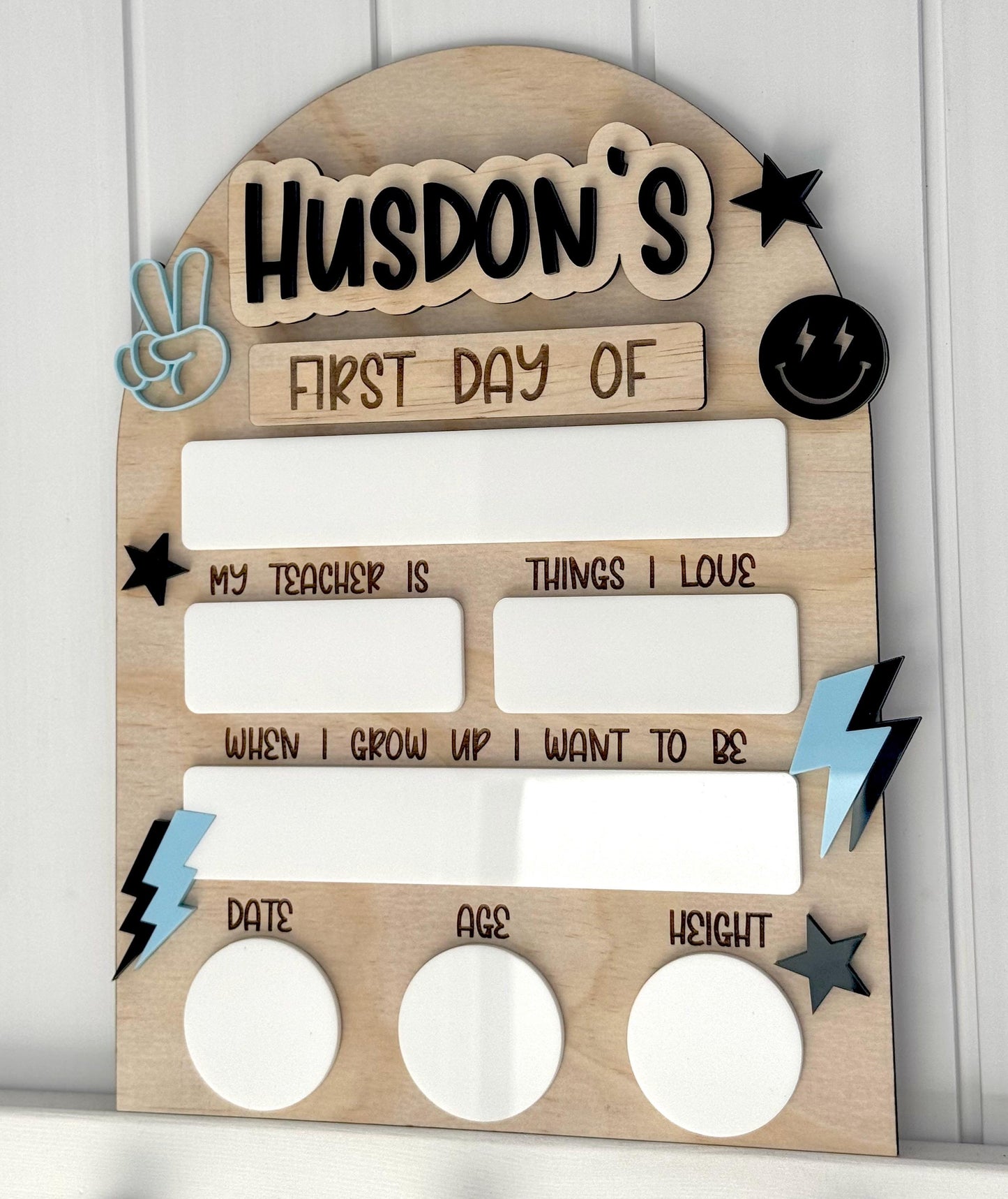 First day of school board | last day of school board | Interchangeable first day board