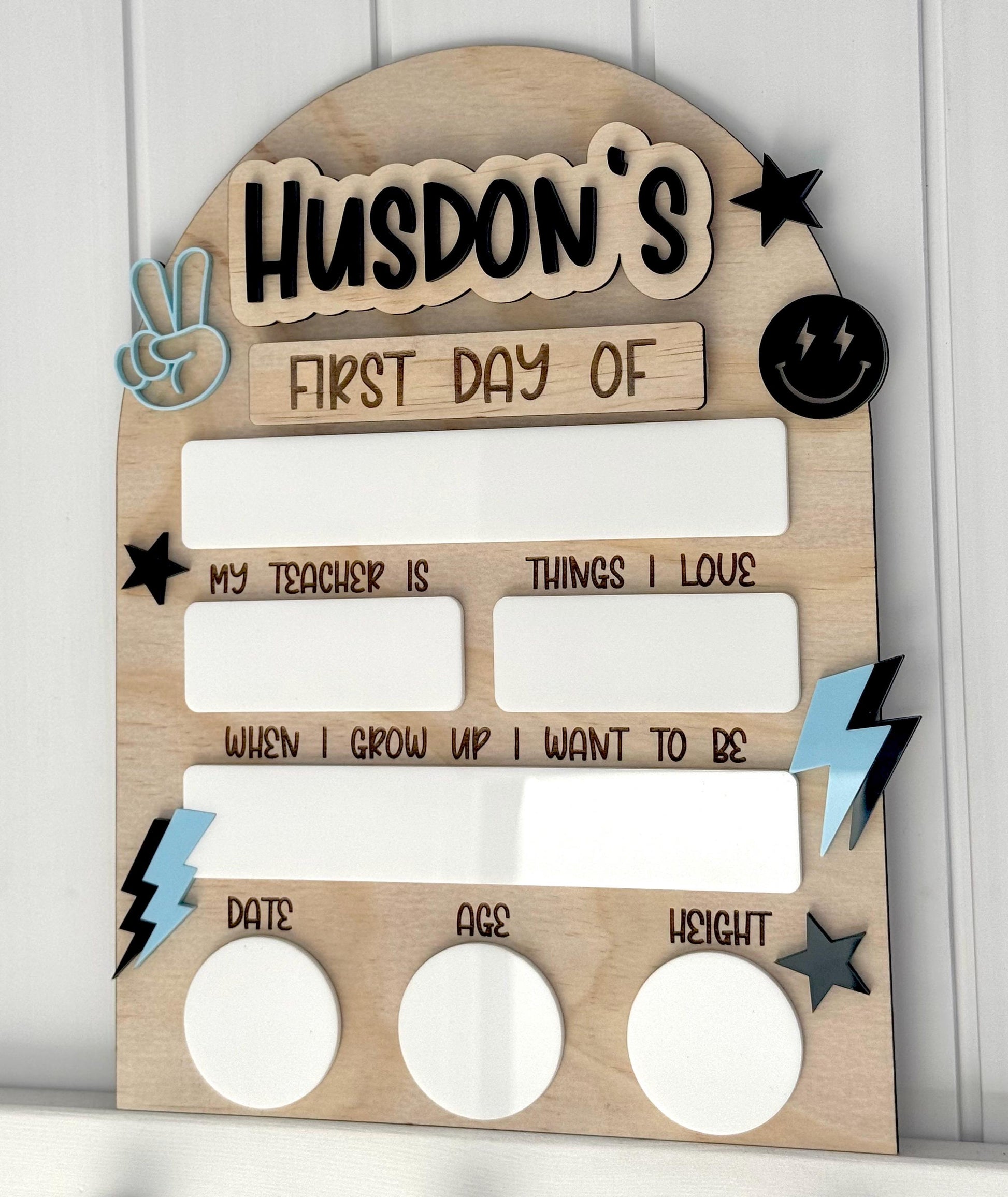 First day of school board | last day of school board | Interchangeable first day board