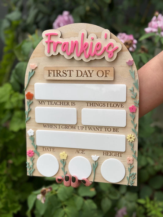 First day of school board | last day of school board | Interchangeable first day board