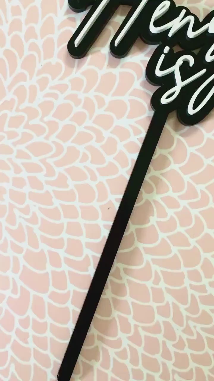 personalised Cake Topper - Name Cake Topper - Birthday Cake Topper - Age cake topper